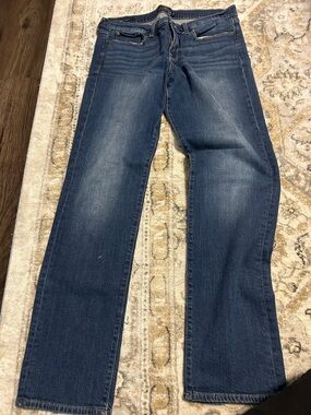 Lucky Brand Women's Straight Leg Jeans in Dark Blue Wash